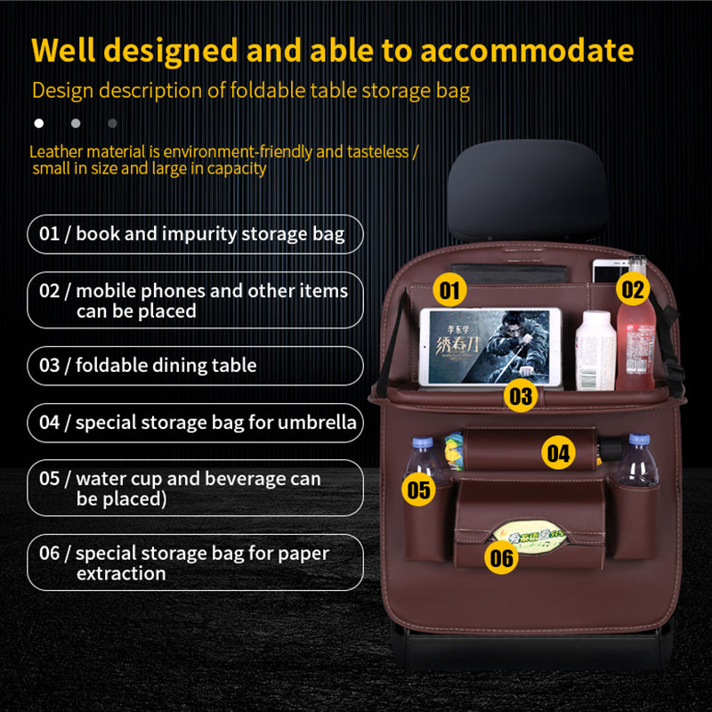 Multi-Pocket Storage Bag for Travel & Kids