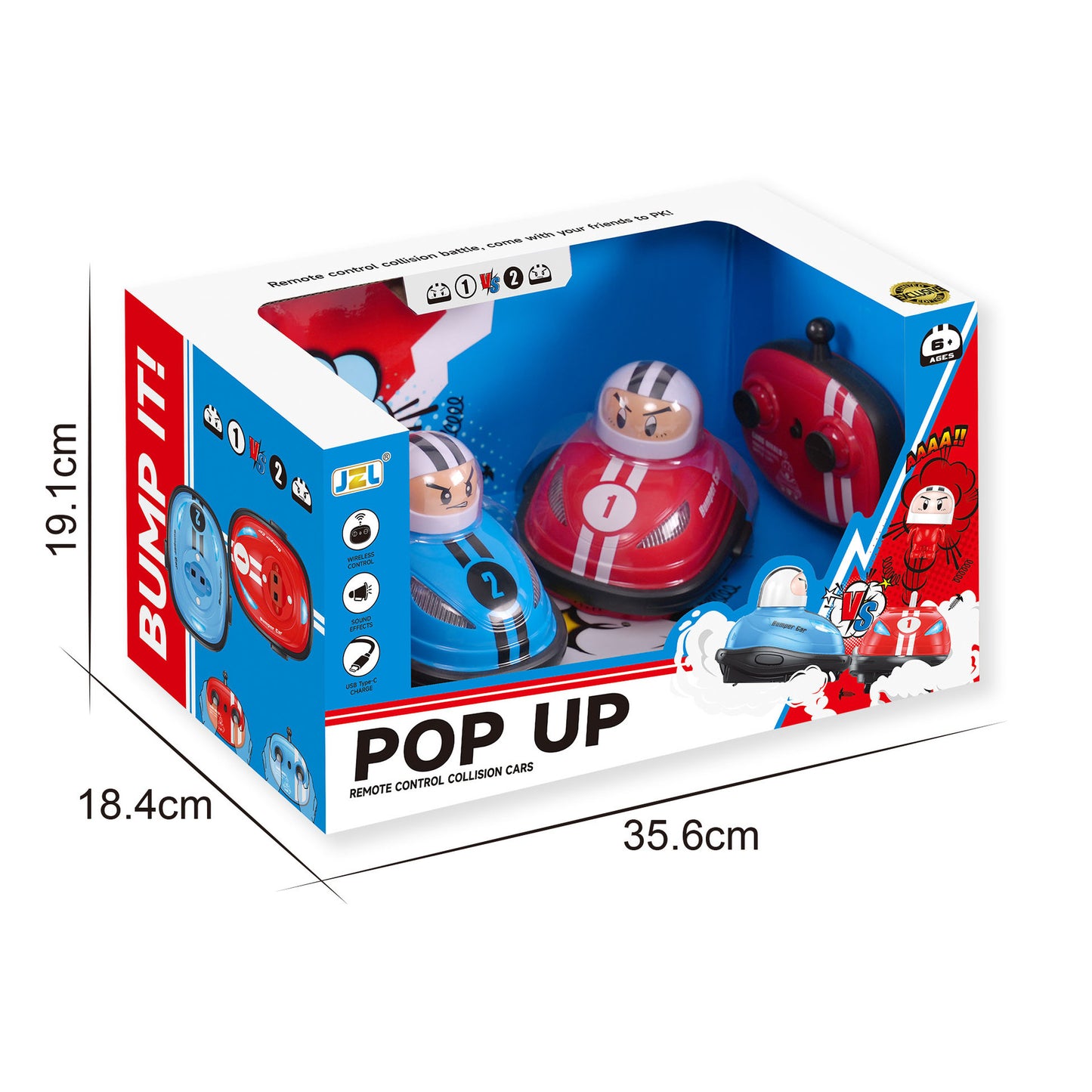 Remote Control Spinning Car with Bump & Eject Action